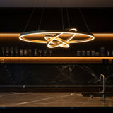 Lustre Linear Geo Balance - O Encontro do Círculo com a Linha