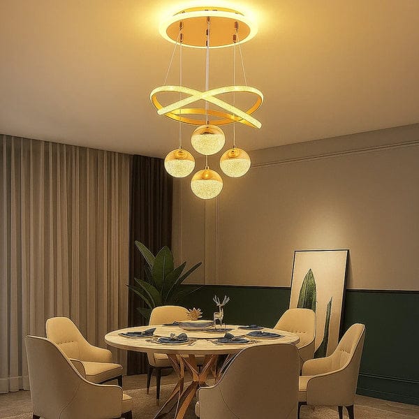 Lustre Pendente Nordic Gold